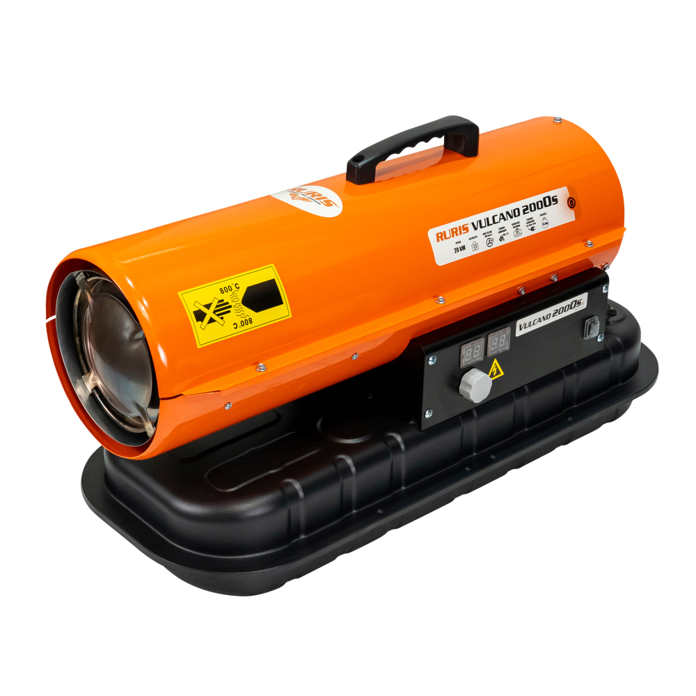 Tun de caldura pe motorina cu ardere directa RURIS VULCANO 2000s  20KW, debit 550 mch rezervor 12 L [4]