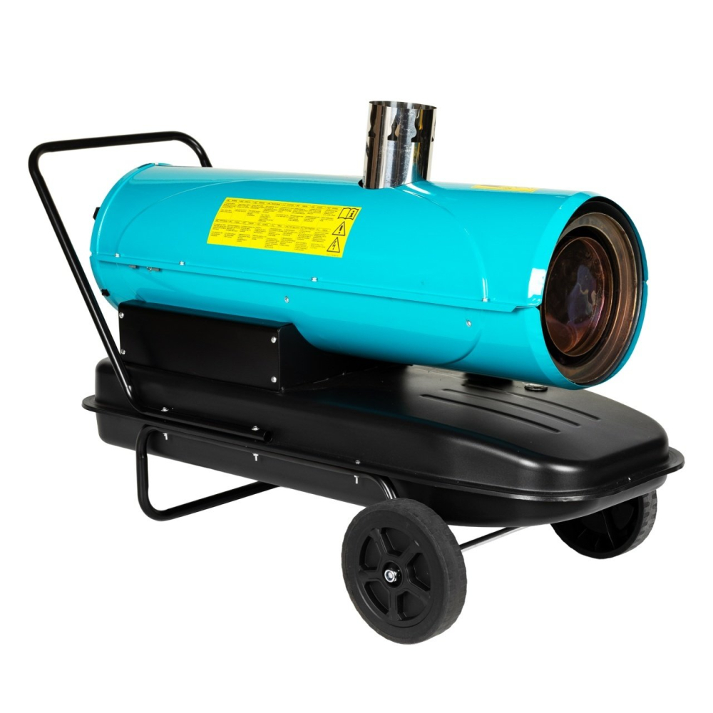 Tun de caldura pe motorina Detoolz 30 kW, ardere indirecta, cos evacuare, rezervor 55L, cu roti – DZ-EI1030-G01 [7]