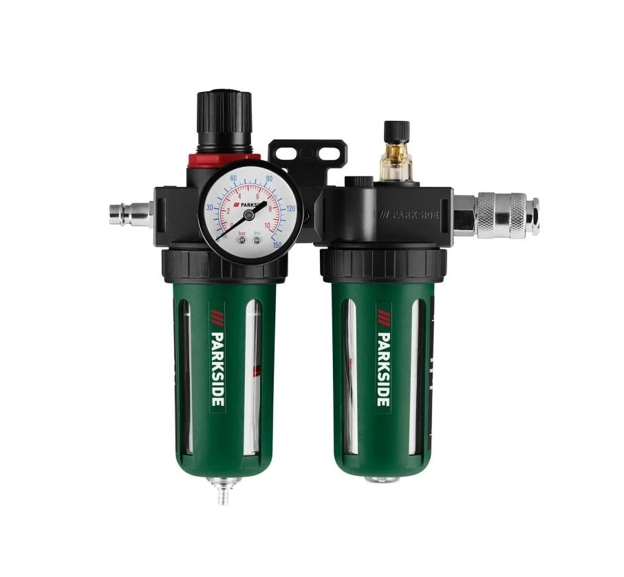 Unitate de Revizie pentru Aer Comprimat Parkside PDWE 8 C3 – Reglaj, Filtrare și Lubrifiere 3 în 1 [1]