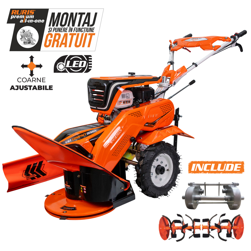 Utilaj multifunctional RURIS 7800CRT + roti cauciuc 4.00-8 + sistem de cosit 7800CRT 7 CP [1]