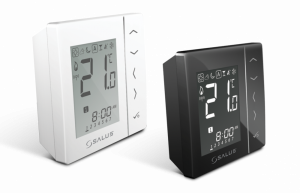Termostat digital wireless SALUS VS20BRF negru, alimentare cu baterii 5 ani garantie [1]