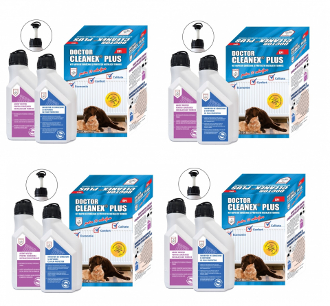 Accesorii centrale termice pe gaz - 4 x Pachet intretinere instalatie incalzire cu calorifere Doctor Cleanex