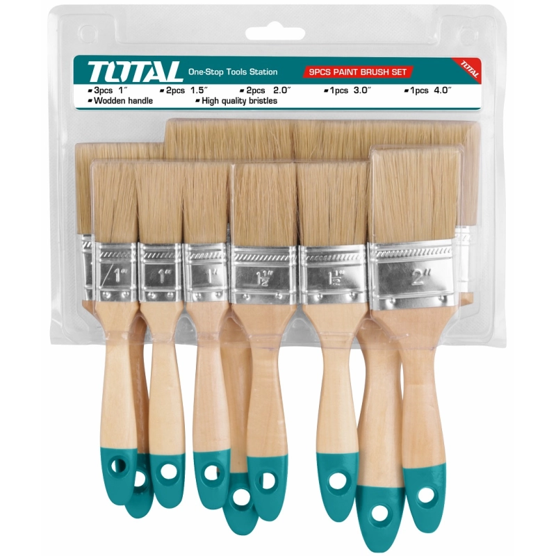 Scule zugravit - Set 9 pensule pentru vopsit