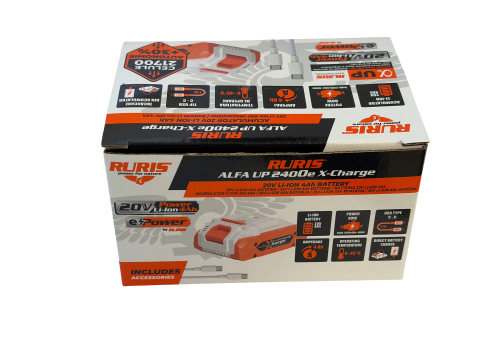 Acumulator RURIS Alfa UP 2400e X-CHARGE, 20V, 4Ah, USB-C, Li-Ion [2]