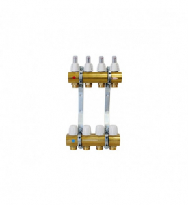 Colectoare si distribuitoare pardoseala - Distribuitor/colector din alama Capricorn Optimum1 - 7 cai