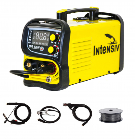 Aparate de sudura - Aparat de sudura cu sarma flux din inox Intensiv MIG 130di  tip MIG/MMA/TIG + sarma sudura flux INOX 1 kg