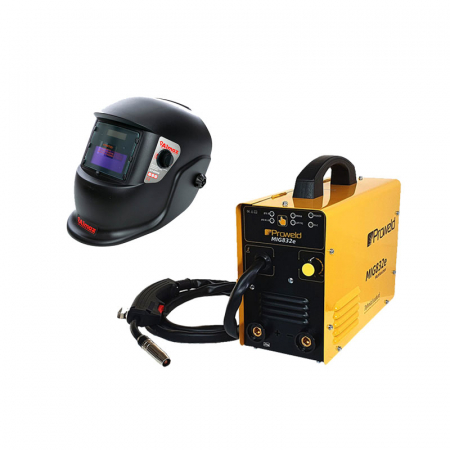 Aparat sudura Proweld MIG832E, 140A, MIG-MAG/MMA, 60% sarma 0.6-0.8 mm, electrod 1.6-3.2 cu masca de sudura cu reglaj automat [0]