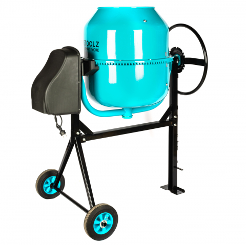 Betoniera Detoolz 200L, 1200W, cu roti si coroana de fonta [12]