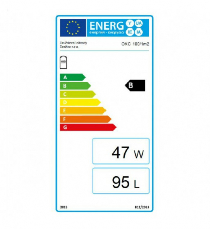 Boiler termoelectric de perete 100 litri, serpentina 1 mp Drazice OKC 100/1M2-CL.B 1108209101 [2]