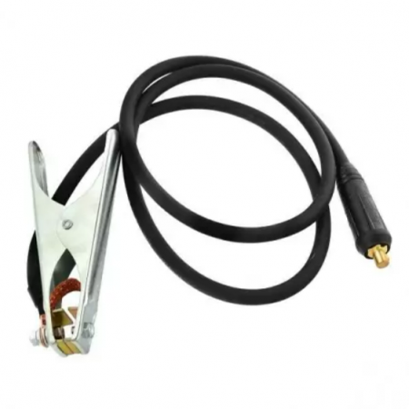 Alte accesorii pentru sudura - Cablu cu cleste de masa pentru sudura cu conector mic DX25, lungime 2 m, grosime 25 mmp, max 300A