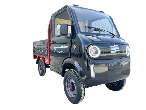 Camioneta electrica PICKUP BLADE CARGO PRO 12 fara permis, 3000W, viteza 25 km/h, autonomie 100 km, Negru + Rosu [1]