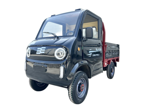 Masini electrice fara permis - Camioneta electrica PICKUP BLADE CARGO PRO 12 fara permis, 3000W, viteza 25 km/h, autonomie 100 km, Negru + Rosu