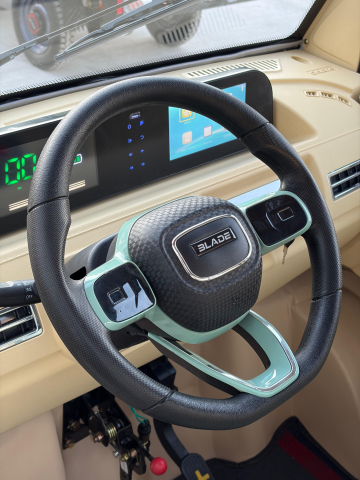 Camioneta electrica PICKUP BLADE CARGO PRO 12 fara permis, 3000W, viteza 25 km/h, autonomie 100 km, Alb + Negru [8]