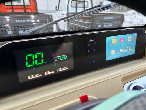 Cvadriciclu electric utilitar tip camioneta electrica PICKUP BLADE CARGO PRO 12 fara permis, 3000W, viteza 25 km/h, autonomie 100 km, Portocaliu + Negru [11]