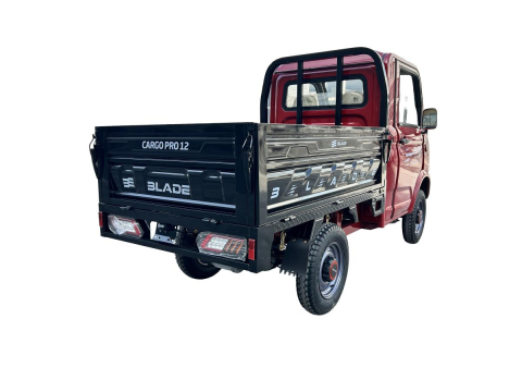 Camioneta electrica PICKUP BLADE CARGO PRO 12 fara permis, 3000W, viteza 25 km/h, autonomie 100 km, Rosu + Negru [6]