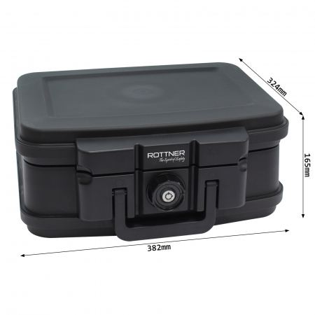 Casetă Antifoc Rottner Fire Data Box 1 Închidere pe Cheie Neagră [4]