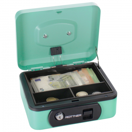 Casete bani/chei/documente - Casetă Bani Rottner Pro Box One Turcoaz