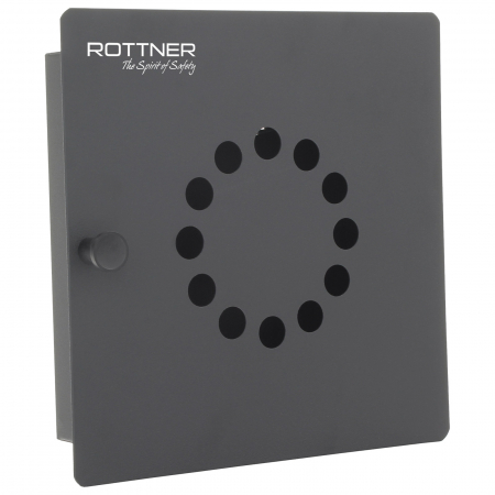 Casete bani/chei/documente - Casetă Chei Rottner Key Point 10 Închidere Magnetică Negru