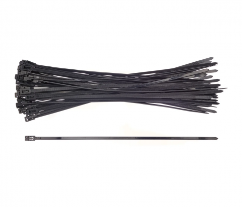 Accesorii generatoare - Coliere de plastic reutilizabile, 50 bucati, 350 x 4,6 mm, rezistente UV