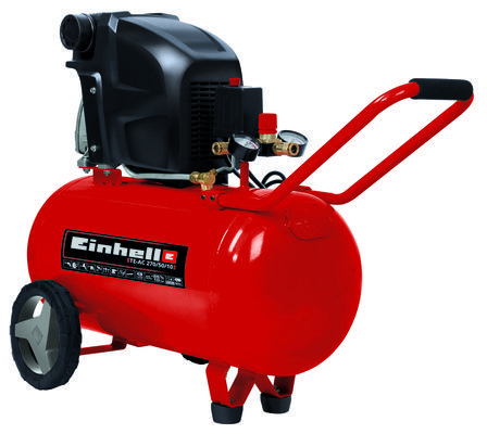 Scule electrice si unelte - Compresor Einhell TE-AC 270/50/10 V, 1800 W, cu ulei, 50 litri, 270 l/min, 10 bar, monofazat