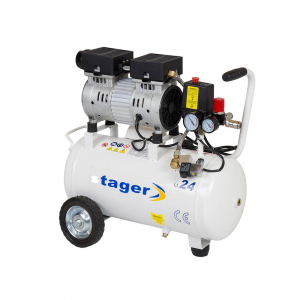 Compresoare - Compresor silentios Stager HM24JW-0.55 0.75CP, 24L, 8bar