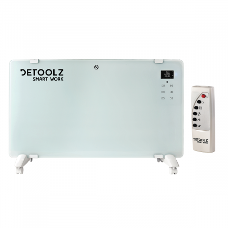 Tunuri de aer cald - Convector electric Detoolz DZ-EI114 1000W/2000W, alb, wifi
