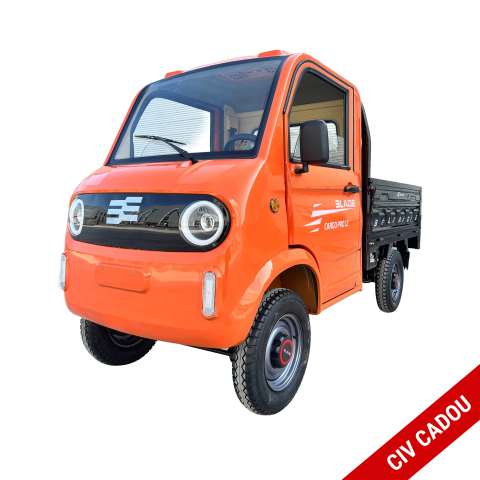 Vehicule de Lucru si Transport - Pickup electric cargo Blade CARGO PRO 12, 3000W, 800 kg, portocaliu-negru