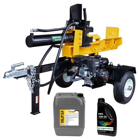 Despicator busteni ProGARDEN DH25B, 25T, benzina, tractabil, Dmax 500mm + ulei hidraulic si ulei motor [0]