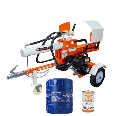 Despicator lemne RURIS DLVH2200, 22T, benzina, 7 CP, tractabil, Dmax 500mm + ulei hidraulic Mannol si ulei motor [0]