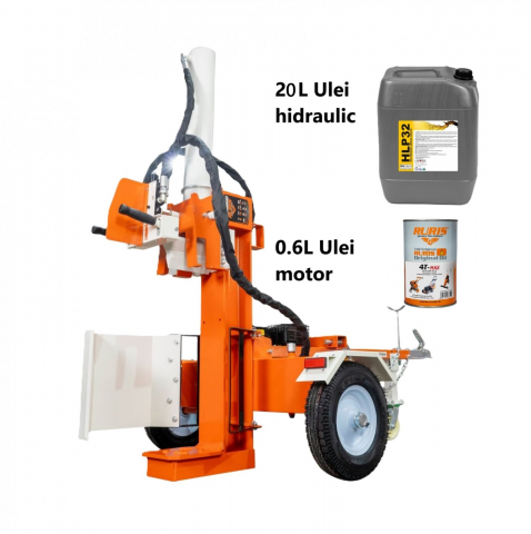 Despicator lemne RURIS DLVH2200, 22T, benzina, 7 CP, tractabil, Dmax 500mm + ulei hidraulic si ulei motor [0]