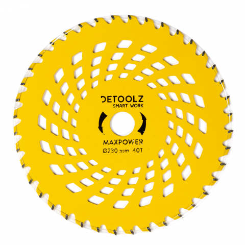 Accesorii motocoase si trimmere - Disc motocositoare 40T Vidia, 230 x 25.4 x 2 mm, MaxPower
