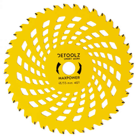Accesorii motocoase si trimmere - Disc motocositoare 40T Vidia, 255 x 25.4 x 2 mm, MaxPower