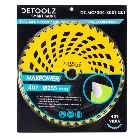 Disc motocositoare 40T Vidia, 255 x 25.4 x 2 mm, MaxPower [1]