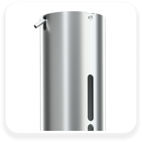 Dozator profesional pentru distribuire dezinfectant de maini din inox, actionare cu pedala, fixare in pardoseala [10]