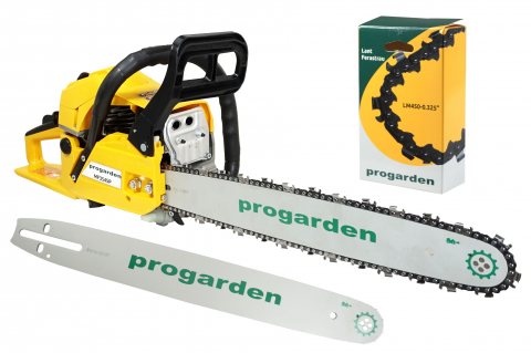 Ferastraie cu lant - ProGARDEN MF3545P Motoferastrau 450mm, 3.4CP, benzina 2t, 55cmc + Cadou lama si lant de 450mm x 0.325"