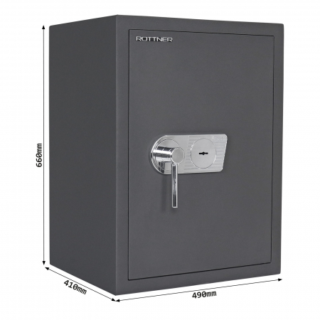 Dulap de Arme Certificat Antiefracţie Rottner KWT-65 EN-1 Închidere pe Cheie Antracit [4]