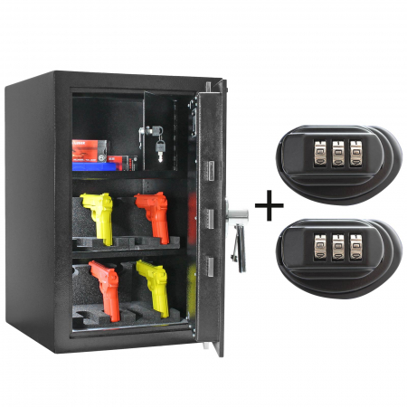 Dulapuri/seifuri pentru arme si munitie - Dulap de Arme Certificat Antiefracţie Rottner KWT-65 EN-1 IT Închidere pe Cheie Antracit