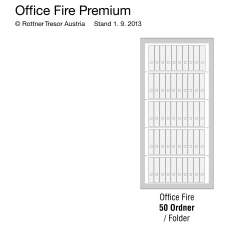 Dulap pentru Birou Antifoc și Antiefracţie Rottner Office 3 Fire Premium S2 Închidere Cifru Mecanic [2]