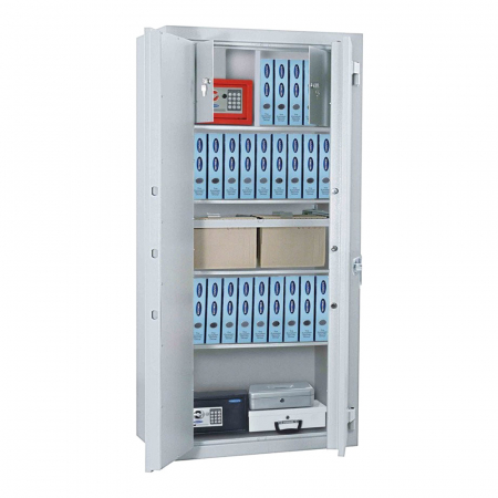 Seifuri si dulapuri fara certificare - Dulap pentru Birou Rottner Kanzlei Premium SB 125 Închidere Electronică Alb Aluminiu 