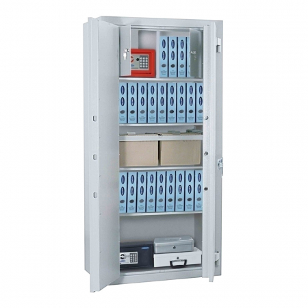 Seifuri si dulapuri fara certificare - Dulap pentru Birou Rottner Kanzlei Premium SB 150 Închidere Cheie Alb Aluminiu