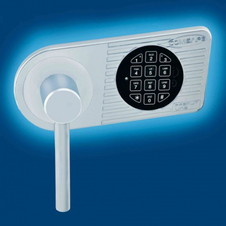 Dulap pentru Birou Rottner Kanzlei Premium SB 150 Închidere Electronică Alb Aluminiu  [1]