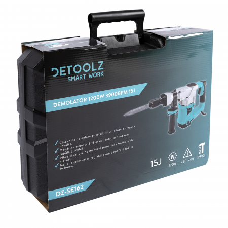 Ciocan demolator 1200W 3900bpm 15J cu valiza pentru transport [7]