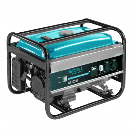 Generatoare de uz general - Generator curent Detoolz DZ-C287 7CP 2.8KW monofazat, pornire la sfoara