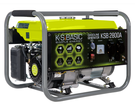 Generator de curent pe benzina Konner & Sohnen Basic KSB 2800A, 2.8kW, benzina, 6.5 CP, monofazat, AVR, bobinaj aluminiu [1]