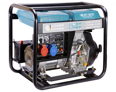 Generator de curent diesel Konner & Sohnen KS 9102HDE-1/3 ATSR, 7.5kW, Diesel Euro 2, monofazat/trifazat, 18CP [2]