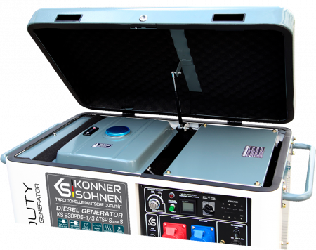 Generator de curent diesel Konner & Sohnen KS 9302DE-1/3 ATSR Super Silent, 230/400V, max. 7.5kW, motor Diesel 18CP, insonorizat, EURO II [3]