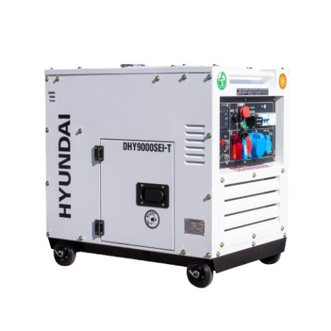 Generatoare digitale - Generator de curent inverter trifazat cu motor diesel Hyundai DHY-9000SEi-T, 8.1 kVA