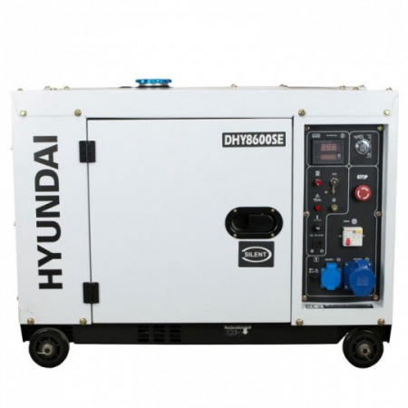 Generator de curent monofazat cu motor diesel HYUNDAI DHY8600SE insonorizat, 6,5 kVA [1]