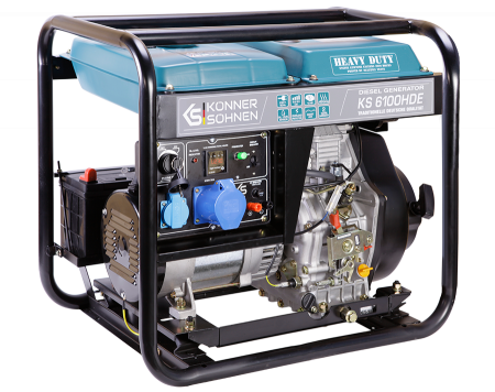 Generator de curent diesel Konner and Sohnen KS 6100HDE - 5.5 kW motor euro V [1]