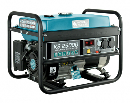 Generator de curent pe gaz / benzina Konner & Sohnen KS 2900G, 2.9 kW, benzina, 6.5 CP, monofazat, AVR, bobinaj cupru [2]